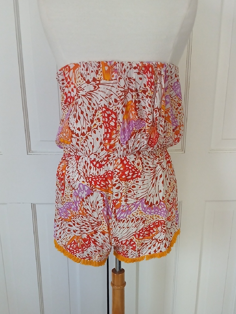 Poupette St Barth Ambra Romper Orange Wings - Picture 3 of 5